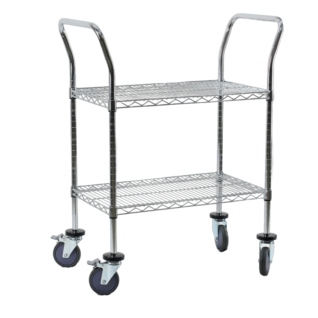 Adjustable Steel Wire Shelving Cart