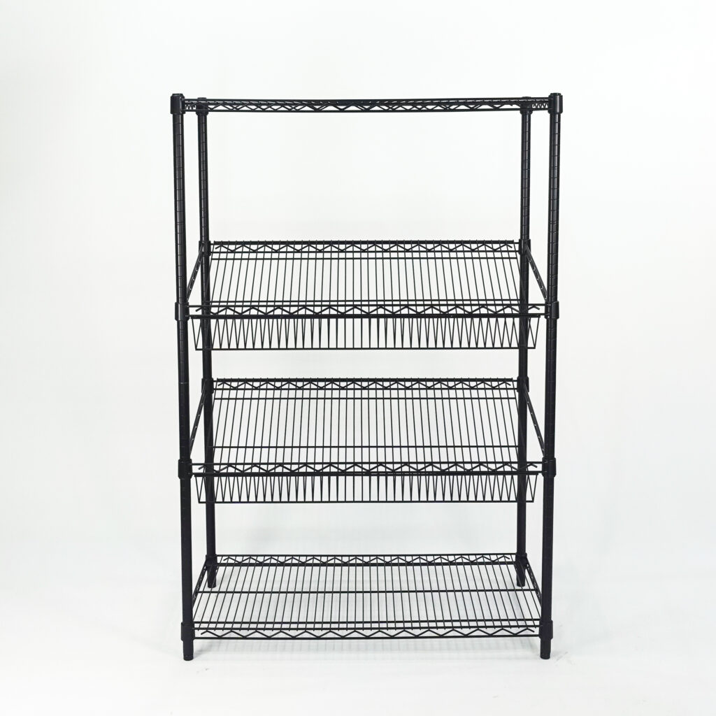 Wire Rack with Basket (1)
