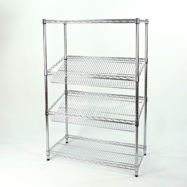Wire Rack with Basket (1)