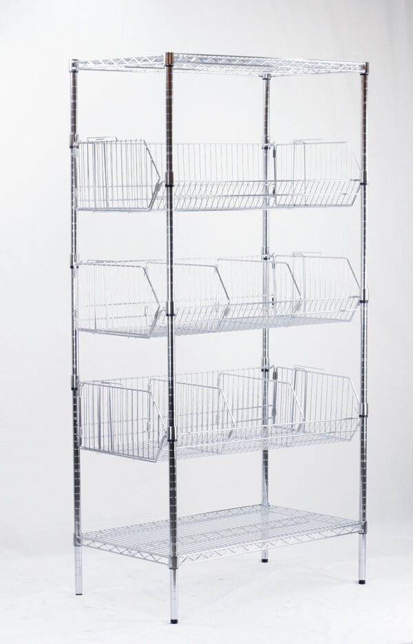 Wire Rack with Basket (2)