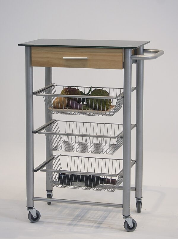 餐車-圓管(黑玻)-2 Kitchen Cart(1)
